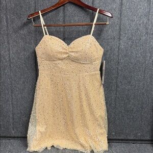 Emerald Sundae Sparkling Gold Dress